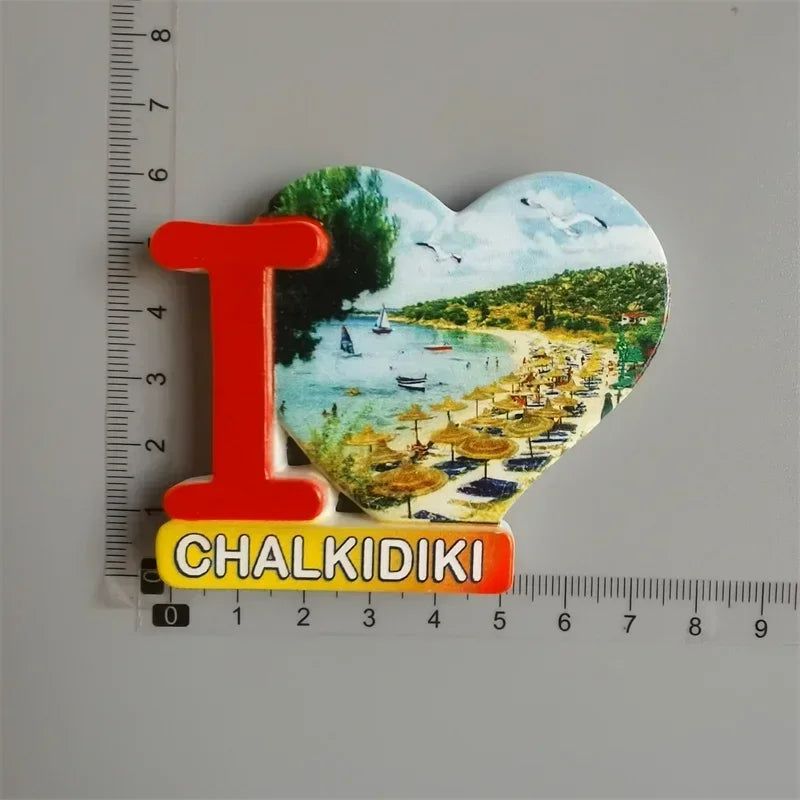 World Tourist Fridge Magnets Chios Greece Belgium France Spain  Norway Jordan PETRA Amsterdam Magnets Refrigerators Home Decor - Grand Goldman