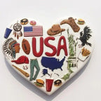 World Tourist Fridge Magnets Souvenir USA Britain Germany France Italy Cuba Kenya Russia Portugal Refrigerator Magnetic Stickers - Grand Goldman