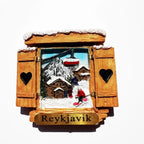 World Tourist Fridge Magnets Windsor GRAN CANARIA Barcelona Greece Iceland Finland Poland Germany Sweden Resin Magnetic Stickers - Grand Goldman