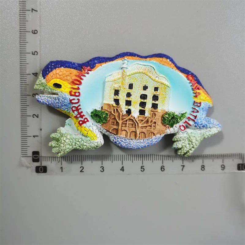 World Tourist Fridge Magnets Windsor GRAN CANARIA Barcelona Greece Iceland Finland Poland Germany Sweden Resin Magnetic Stickers - Grand Goldman