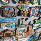 World Tourist Fridge Magnets Windsor GRAN CANARIA Barcelona Greece Iceland Finland Poland Germany Sweden Resin Magnetic Stickers - Grand Goldman