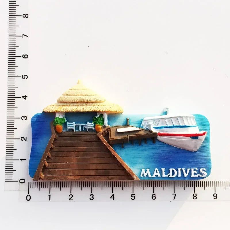 World tourist fridge magnets Uveda Spain Wurzburg Germany Belgium Saipan Como Italy Maldives magnet refrigerator sticker gifts - Grand Goldman