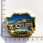 World tourist fridge magnets Uveda Spain Wurzburg Germany Belgium Saipan Como Italy Maldives magnet refrigerator sticker gifts - Grand Goldman