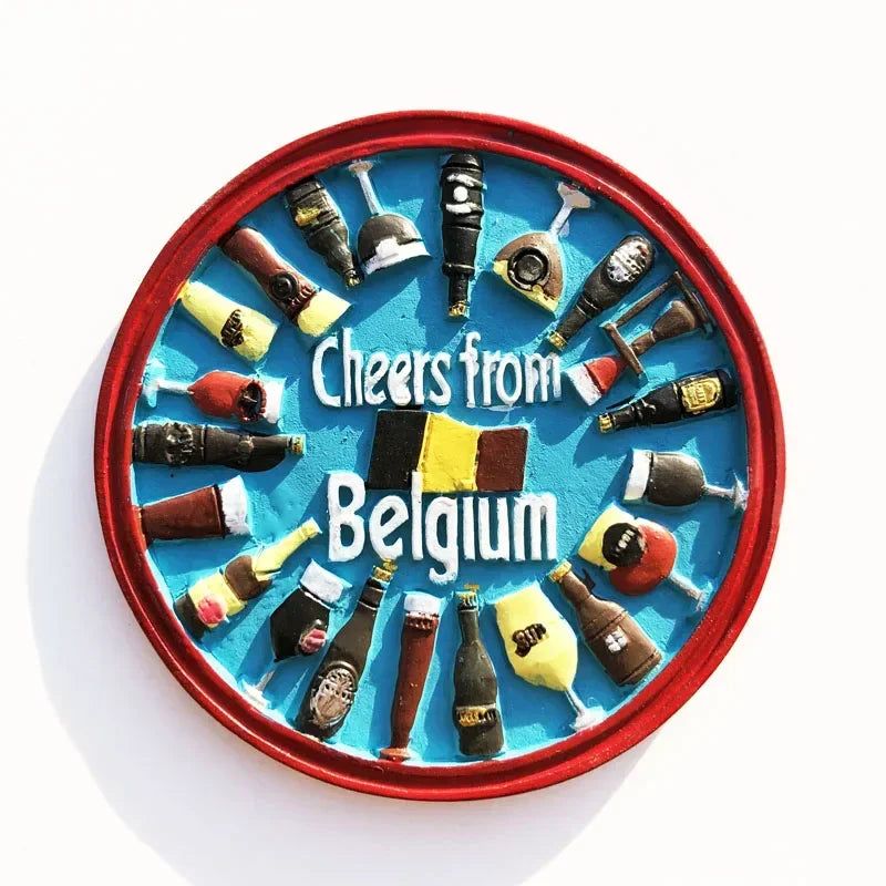 World tourist fridge magnets Uveda Spain Wurzburg Germany Belgium Saipan Como Italy Maldives magnet refrigerator sticker gifts - Grand Goldman