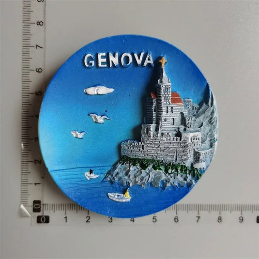 World tourist souvenir Fridge magnets Genova Pompei  Italy Iceland Tukey Greece USA Germany Dubai Spain Prugue Finland Jerusalem - Grand Goldman