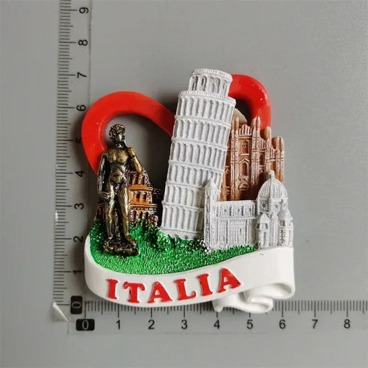 World tourist souvenir Fridge magnets Genova Pompei  Italy Iceland Tukey Greece USA Germany Dubai Spain Prugue Finland Jerusalem - Grand Goldman