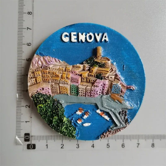 World tourist souvenir Fridge magnets Genova Pompei  Italy Iceland Tukey Greece USA Germany Dubai Spain Prugue Finland Jerusalem - Grand Goldman