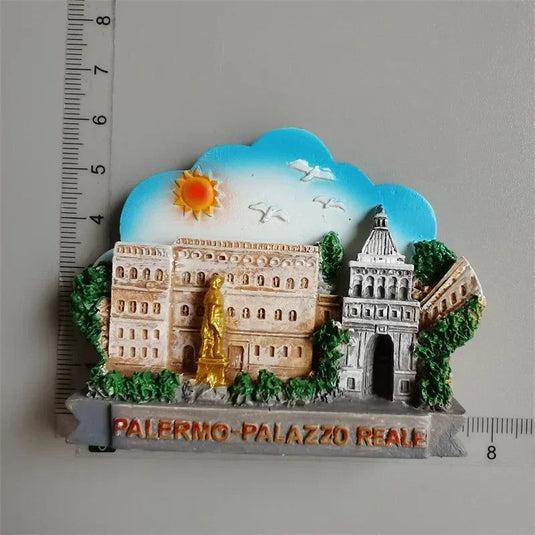 World tourist souvenir Fridge magnets Genova Pompei  Italy Iceland Tukey Greece USA Germany Dubai Spain Prugue Finland Jerusalem - Grand Goldman