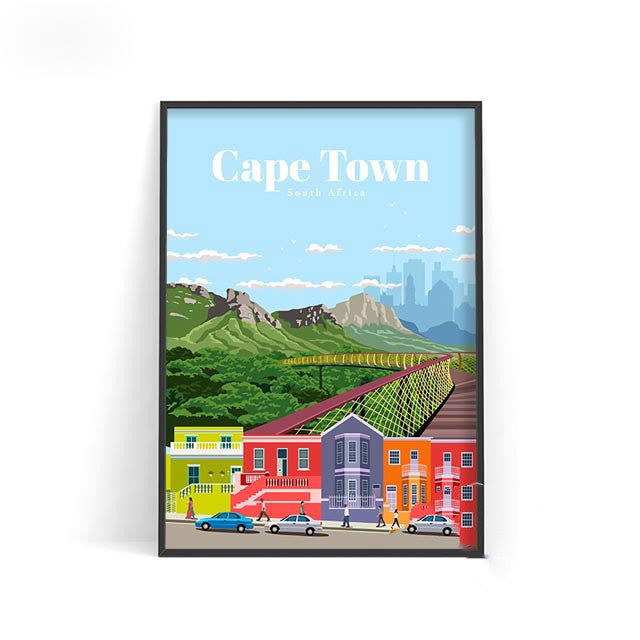 World City Travel Poster Wall Decoration - Grand Goldman