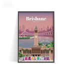 World City Travel Poster Wall Decoration - Grand Goldman