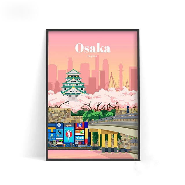 World City Travel Poster Wall Decoration - Grand Goldman