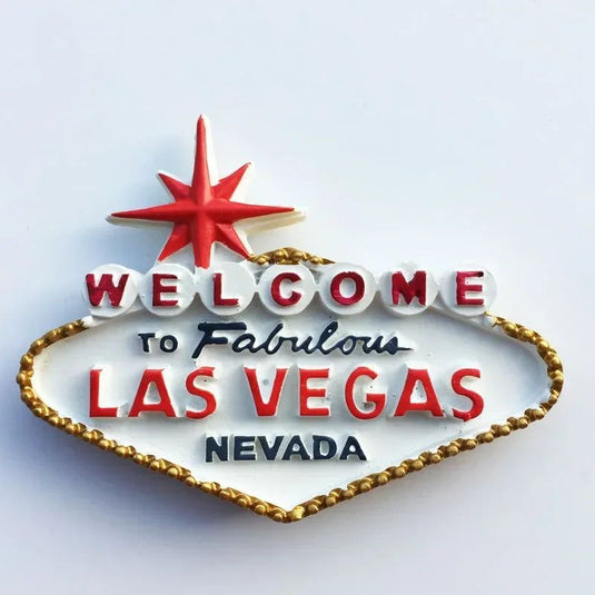 World Tourism Fridge Magnet Souvenir USA Las Vegas Florida Cultural Landscape Refrigerator Stickers Gift Set Home Decoration - Grand Goldman
