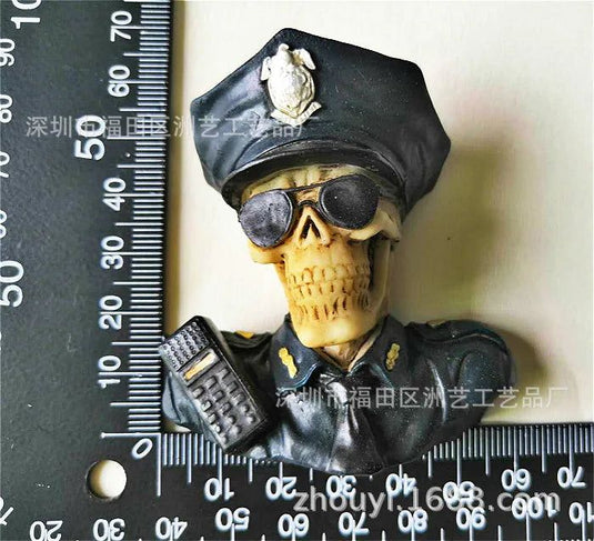 World War II Skull American Soviet Soldiers Retro Personalized 3D Creative Stereo Resin Refrigerator Magnet for Collection - Grand Goldman
