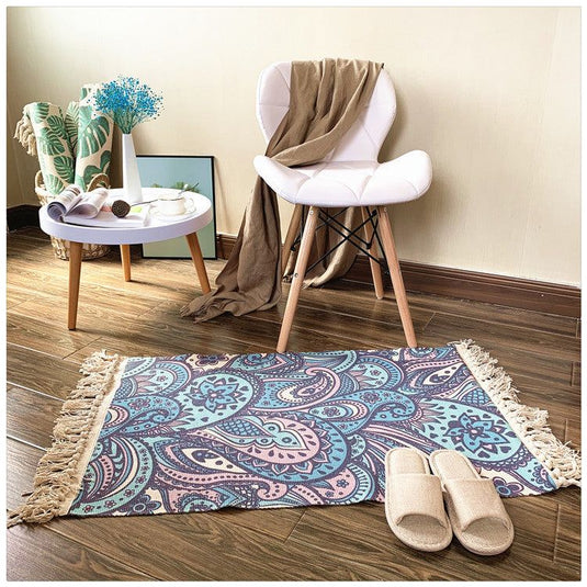 Woven household tassel carpet - Grand Goldman