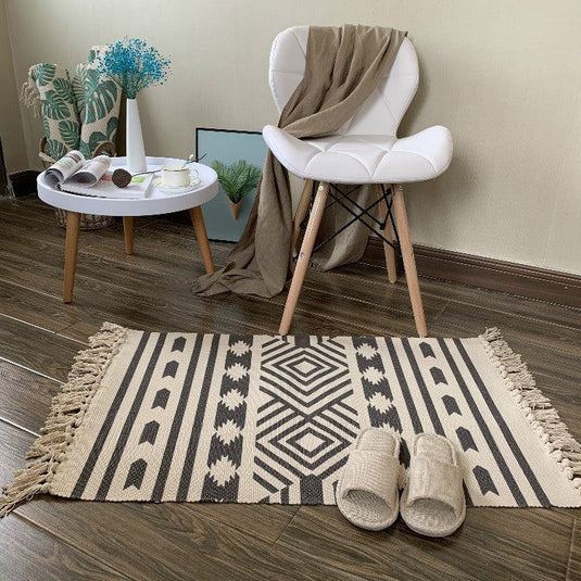 Woven household tassel carpet - Grand Goldman