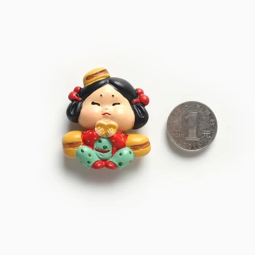 Xi'an Little Cute Fat Girl 3D Creative Fridge Magnet Xi'an Tourist Souvenir Fridge Decoration Stickers - Grand Goldman