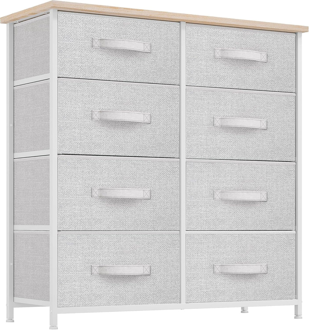 YITAHOME Dresser for Bedroom, 7 Drawers Fabric Dresser, Organizer Unit for Living Room, Hallway, Closets - Sturdy Steel Frame, Wooden Top & Easy Pull Fabric Bins - Grand Goldman