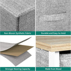 YITAHOME Dresser for Bedroom, 7 Drawers Fabric Dresser, Organizer Unit for Living Room, Hallway, Closets - Sturdy Steel Frame, Wooden Top & Easy Pull Fabric Bins - Grand Goldman