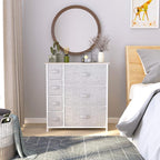 YITAHOME Dresser for Bedroom, 7 Drawers Fabric Dresser, Organizer Unit for Living Room, Hallway, Closets - Sturdy Steel Frame, Wooden Top & Easy Pull Fabric Bins - Grand Goldman