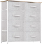 YITAHOME Dresser for Bedroom, 7 Drawers Fabric Dresser, Organizer Unit for Living Room, Hallway, Closets - Sturdy Steel Frame, Wooden Top & Easy Pull Fabric Bins - Grand Goldman