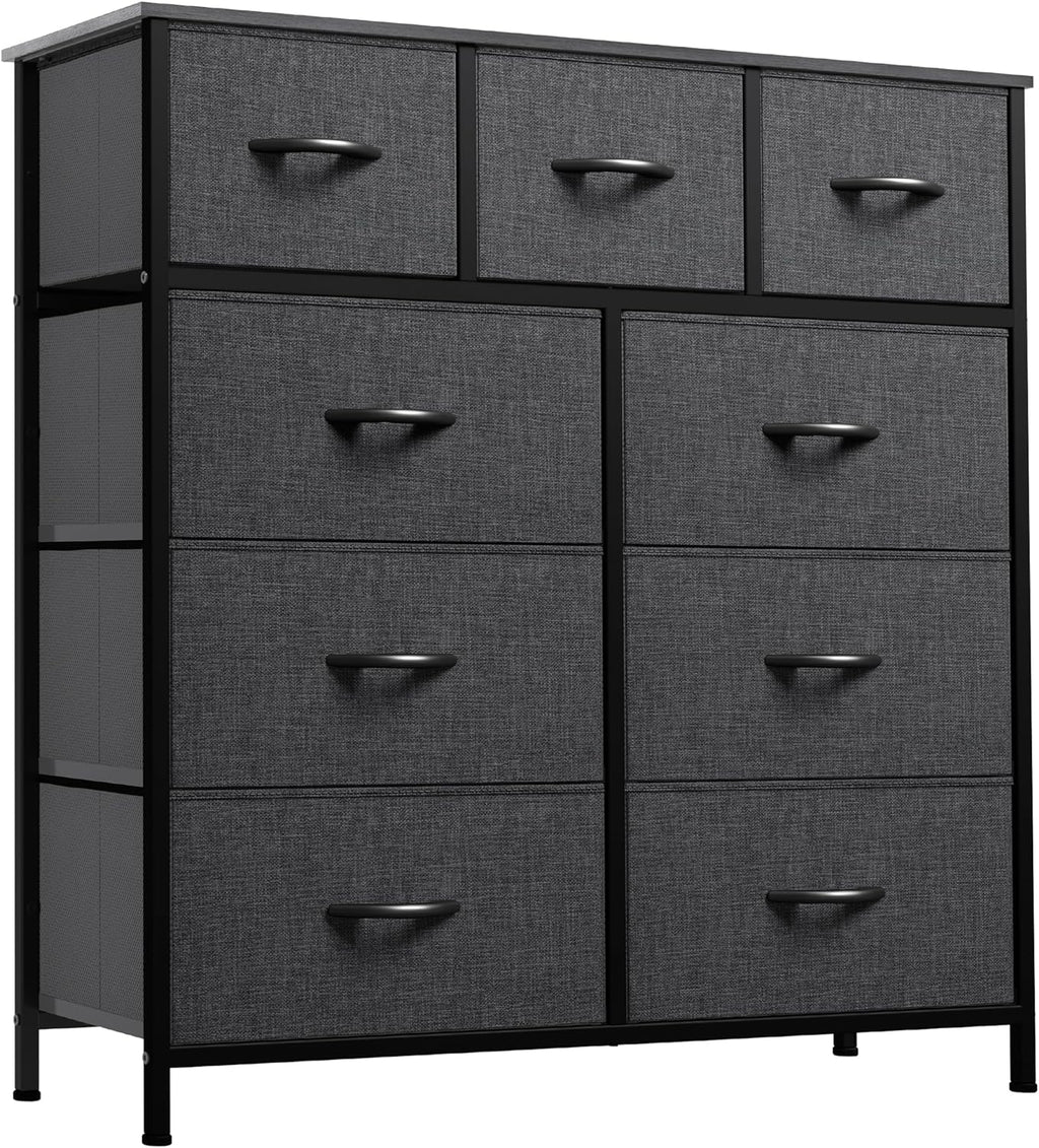 YITAHOME Dresser for Bedroom, 7 Drawers Fabric Dresser, Organizer Unit for Living Room, Hallway, Closets - Sturdy Steel Frame, Wooden Top & Easy Pull Fabric Bins - Grand Goldman