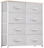 YITAHOME Dresser for Bedroom, 7 Drawers Fabric Dresser, Organizer Unit for Living Room, Hallway, Closets - Sturdy Steel Frame, Wooden Top & Easy Pull Fabric Bins - Grand Goldman