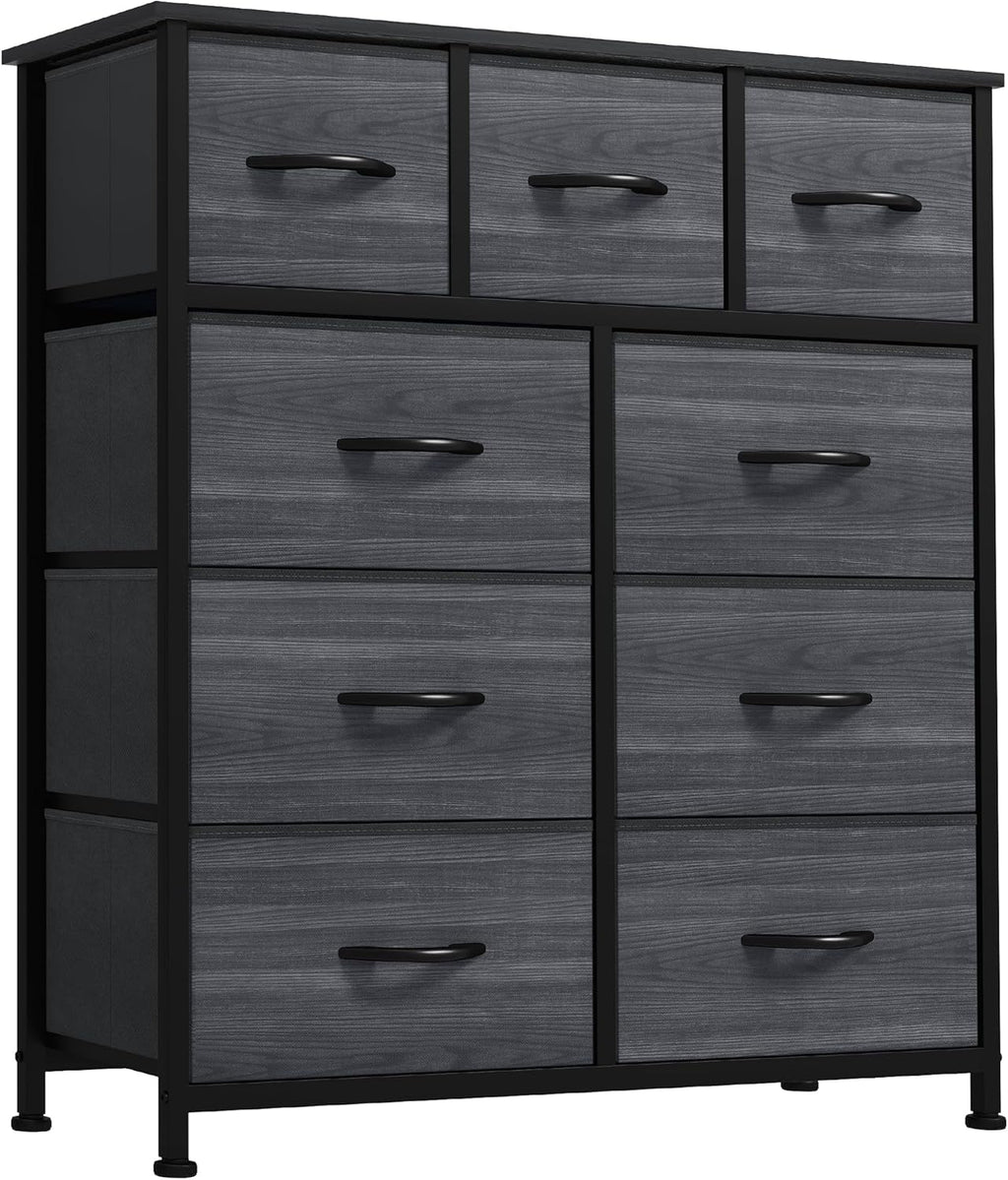 YITAHOME Dresser for Bedroom, 7 Drawers Fabric Dresser, Organizer Unit for Living Room, Hallway, Closets - Sturdy Steel Frame, Wooden Top & Easy Pull Fabric Bins - Grand Goldman