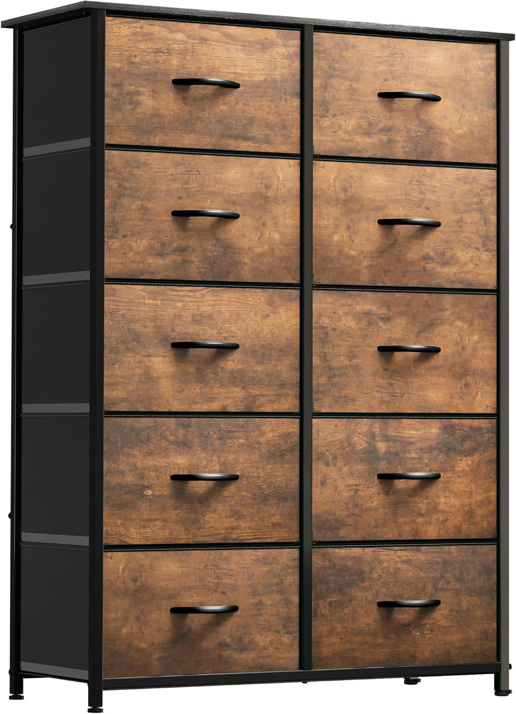 YITAHOME Dresser for Bedroom, 7 Drawers Fabric Dresser, Organizer Unit for Living Room, Hallway, Closets - Sturdy Steel Frame, Wooden Top & Easy Pull Fabric Bins - Grand Goldman