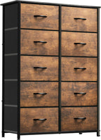 YITAHOME Dresser for Bedroom, 7 Drawers Fabric Dresser, Organizer Unit for Living Room, Hallway, Closets - Sturdy Steel Frame, Wooden Top & Easy Pull Fabric Bins - Grand Goldman