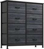 YITAHOME Dresser for Bedroom, 7 Drawers Fabric Dresser, Organizer Unit for Living Room, Hallway, Closets - Sturdy Steel Frame, Wooden Top & Easy Pull Fabric Bins - Grand Goldman