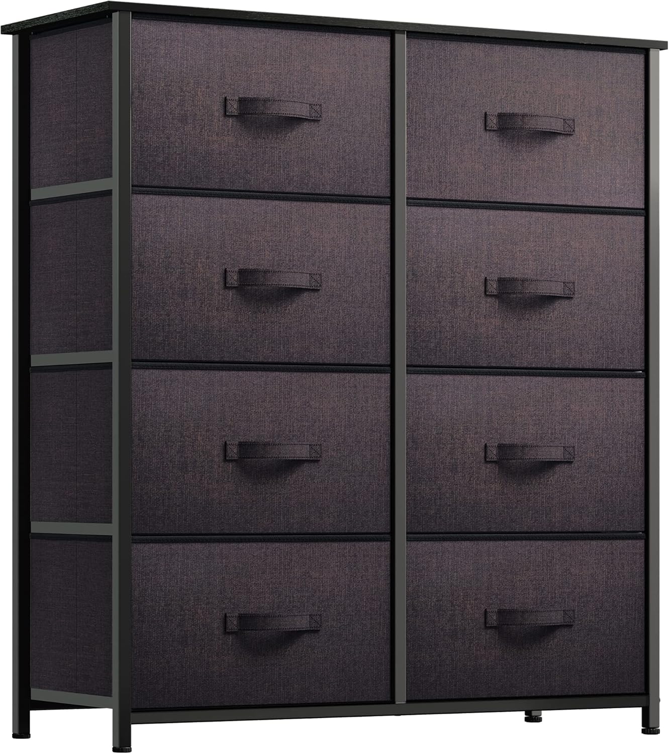 YITAHOME Dresser for Bedroom, 7 Drawers Fabric Dresser, Organizer Unit for Living Room, Hallway, Closets - Sturdy Steel Frame, Wooden Top & Easy Pull Fabric Bins - Grand Goldman