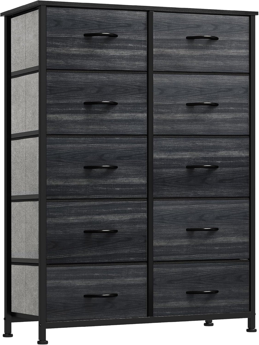 YITAHOME Dresser for Bedroom, 7 Drawers Fabric Dresser, Organizer Unit for Living Room, Hallway, Closets - Sturdy Steel Frame, Wooden Top & Easy Pull Fabric Bins - Grand Goldman