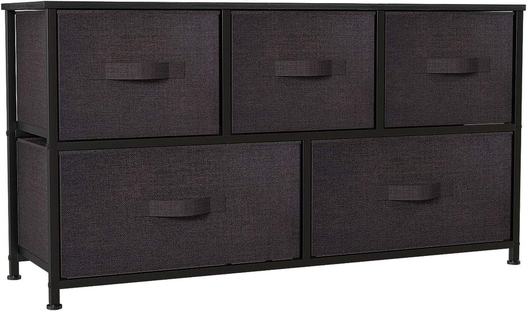 YITAHOME Dresser for Bedroom, 7 Drawers Fabric Dresser, Organizer Unit for Living Room, Hallway, Closets - Sturdy Steel Frame, Wooden Top & Easy Pull Fabric Bins - Grand Goldman