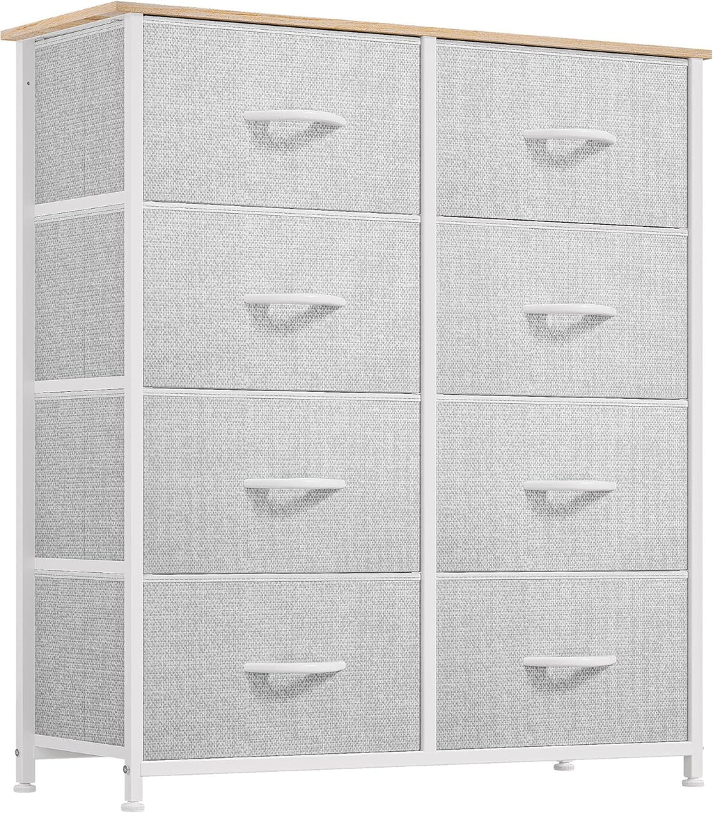 YITAHOME Dresser for Bedroom, Fabric Dresser with 8 Drawers,Tall Dresser,Chest of Drawers for Closet - Grand Goldman