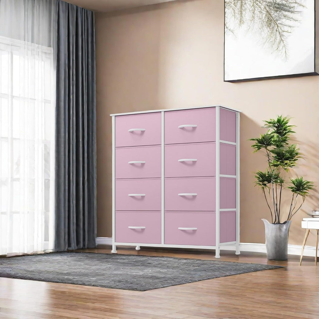 YITAHOME Dresser for Bedroom, Fabric Dresser with 8 Drawers,Tall Dresser,Chest of Drawers for Closet - Grand Goldman