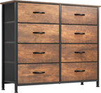 YITAHOME Dresser for Bedroom, Fabric Dresser with 8 Drawers,Tall Dresser,Chest of Drawers for Closet - Grand Goldman