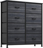 YITAHOME Dresser for Bedroom, Fabric Dresser with 8 Drawers,Tall Dresser,Chest of Drawers for Closet - Grand Goldman
