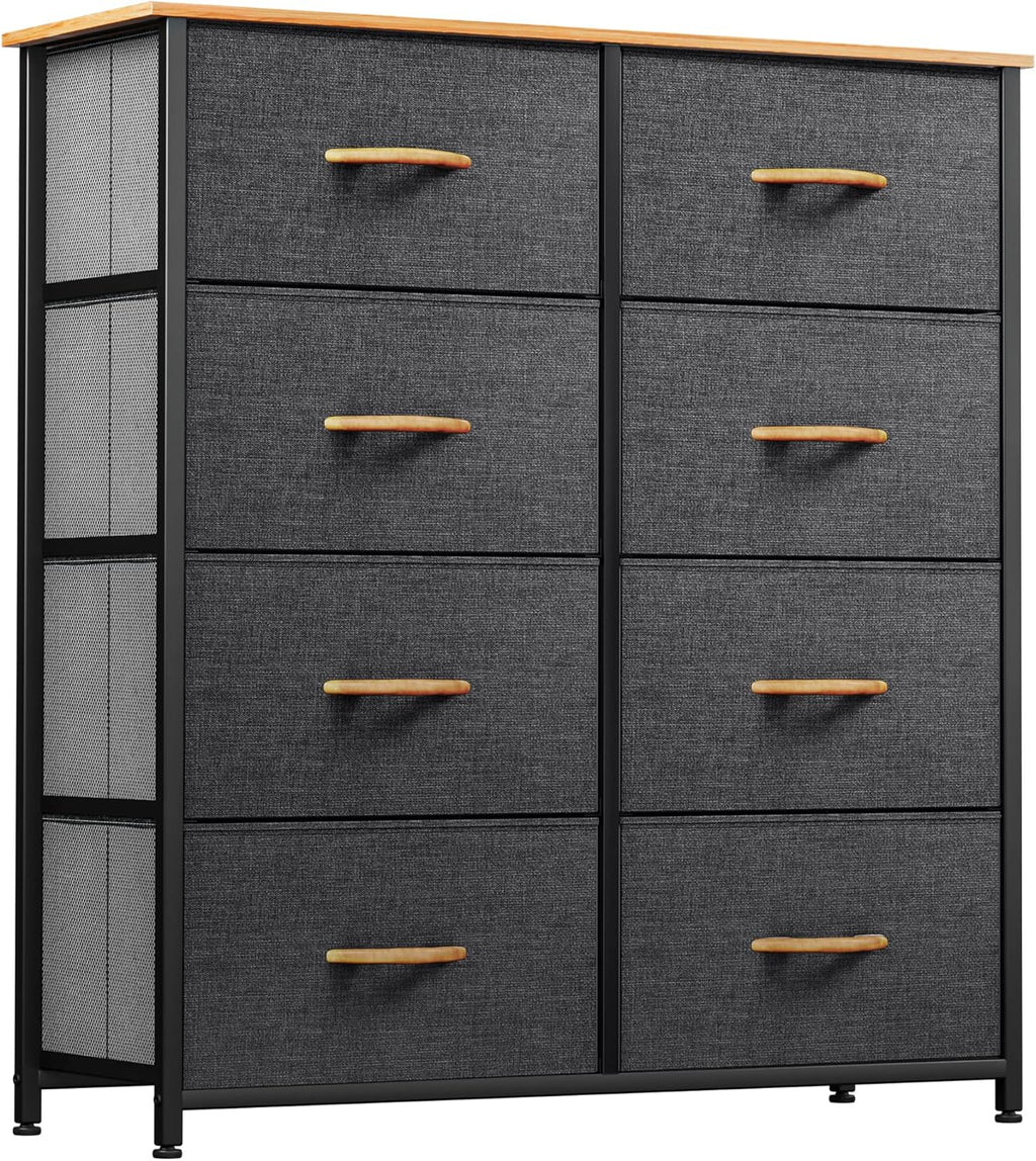 YITAHOME Dresser for Bedroom, Fabric Dresser with 8 Drawers,Tall Dresser,Chest of Drawers for Closet - Grand Goldman
