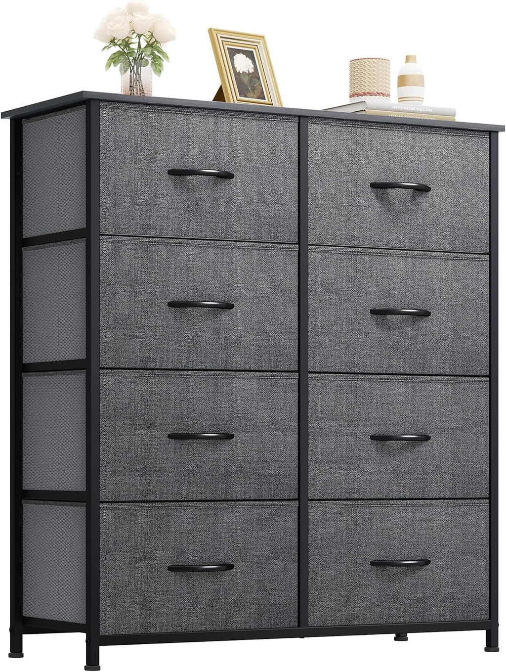 YITAHOME Dresser for Bedroom, Fabric Dresser with 8 Drawers,Tall Dresser,Chest of Drawers for Closet - Grand Goldman