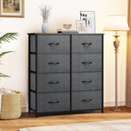 YITAHOME Dresser for Bedroom, Fabric Dresser with 8 Drawers,Tall Dresser,Chest of Drawers for Closet - Grand Goldman