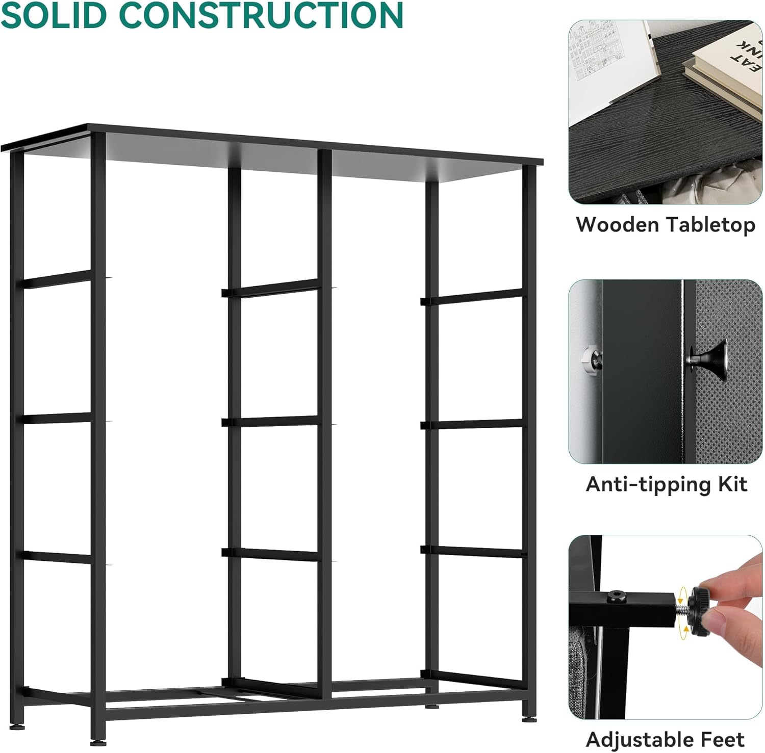 YITAHOME Dresser for Bedroom, Fabric Dresser with 8 Drawers,Tall Dresser,Chest of Drawers for Closet - Grand Goldman