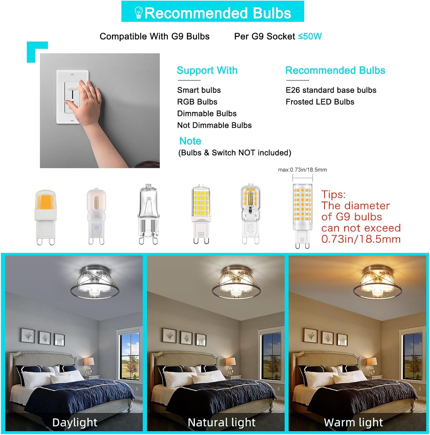 YYT 3-Light Semi Flush Mount Ceiling Light, Brushed Nickel Ceiling Light Fixtures, Industrial Kitchen Lighting Fixtures Ceiling, Ceiling Lights for Hallway with Metal Cage Clear Glass Shade - G9 Bulb - Grand Goldman