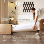 Yaheetech 8 Inch Twin Mattress Cooling Gel Memory Foam Mattress, Green Tea Mattress for Fresher Sleep, Medium Firm, CertiPUR-US Certified, Twin Size Mattress in a Box - Grand Goldman