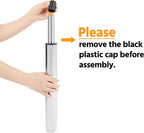 Yaheetech Bar Stools Set of 2, PU Leather Adjustable Swivel Barstools, Hydraulic Kitchen Counter Height Bar Chairs with Armrest and Back for Bar, Kitchen, Dining Room, Black - Grand Goldman