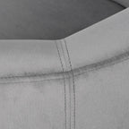 Yaheetech Living Room Chair, Velvet Accent Upholstered Barrel Sitting Chair with Armrest and Low Back for Bedroom, Grey - Grand Goldman