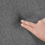 Yaheetech Modern Armchair, Mid Century Accent Chair with Sturdy Wood Legs and High Back for Small Space, Upholstered Fabric Sofa Club Chair for Living Room/Bedroom/Office, Dark Gray - Grand Goldman