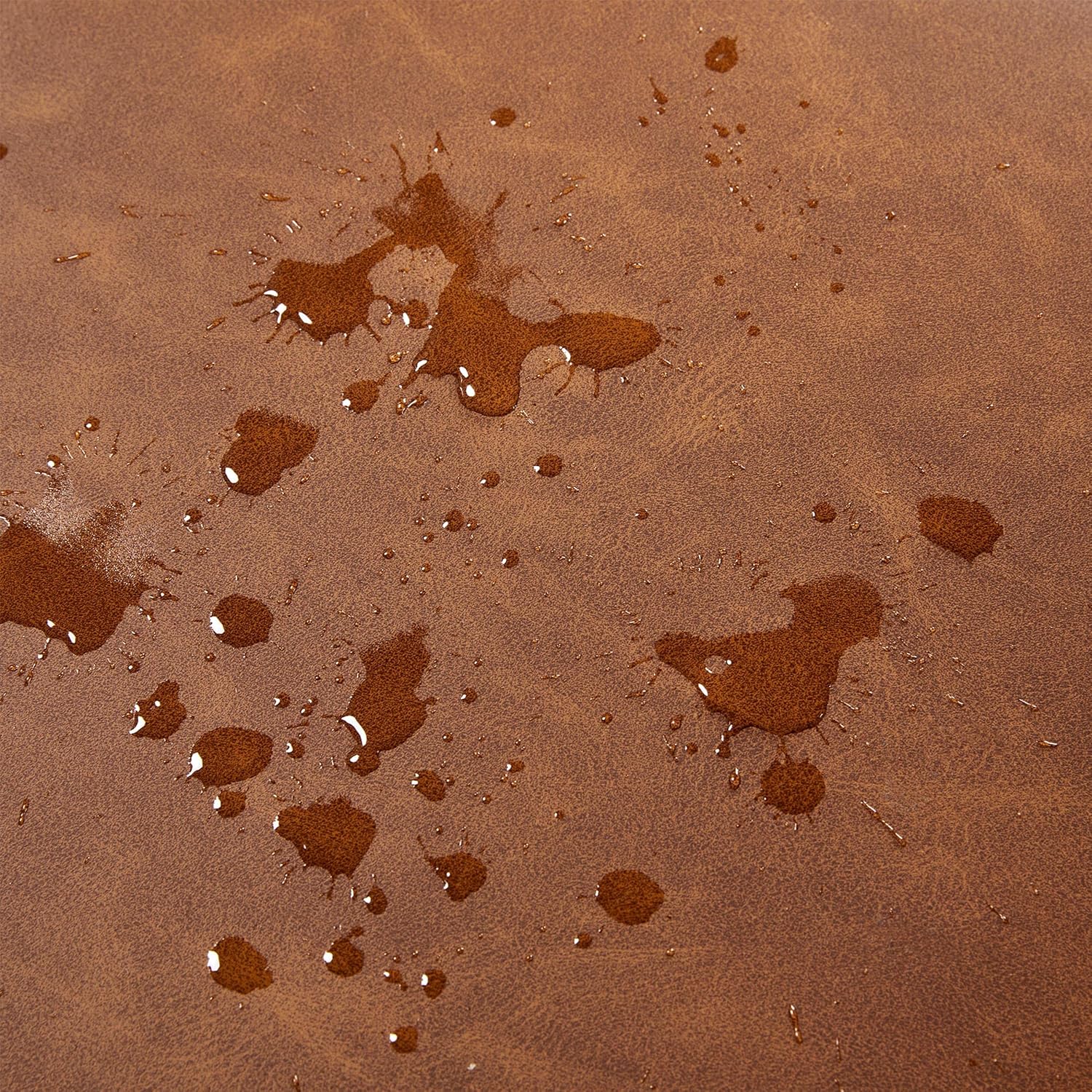 Yaheetech PU Leather Accent Chair, Mid-Century Modern Armchair with Solid Wood Legs, Reading Leisure Chair with High Back for Living Room Bedroom Waiting Room, Brown - Grand Goldman