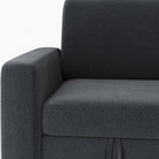 Yaheetech Sectional Sofa L-Shaped Sofa Couch Bed w/Chaise & USB, Reversible Couch Sleeper w/Pull Out Bed & Storage Space, 4-seat Fabric Convertible Sofa, Pull Out Couch for Living Room Dark Gray - Grand Goldman