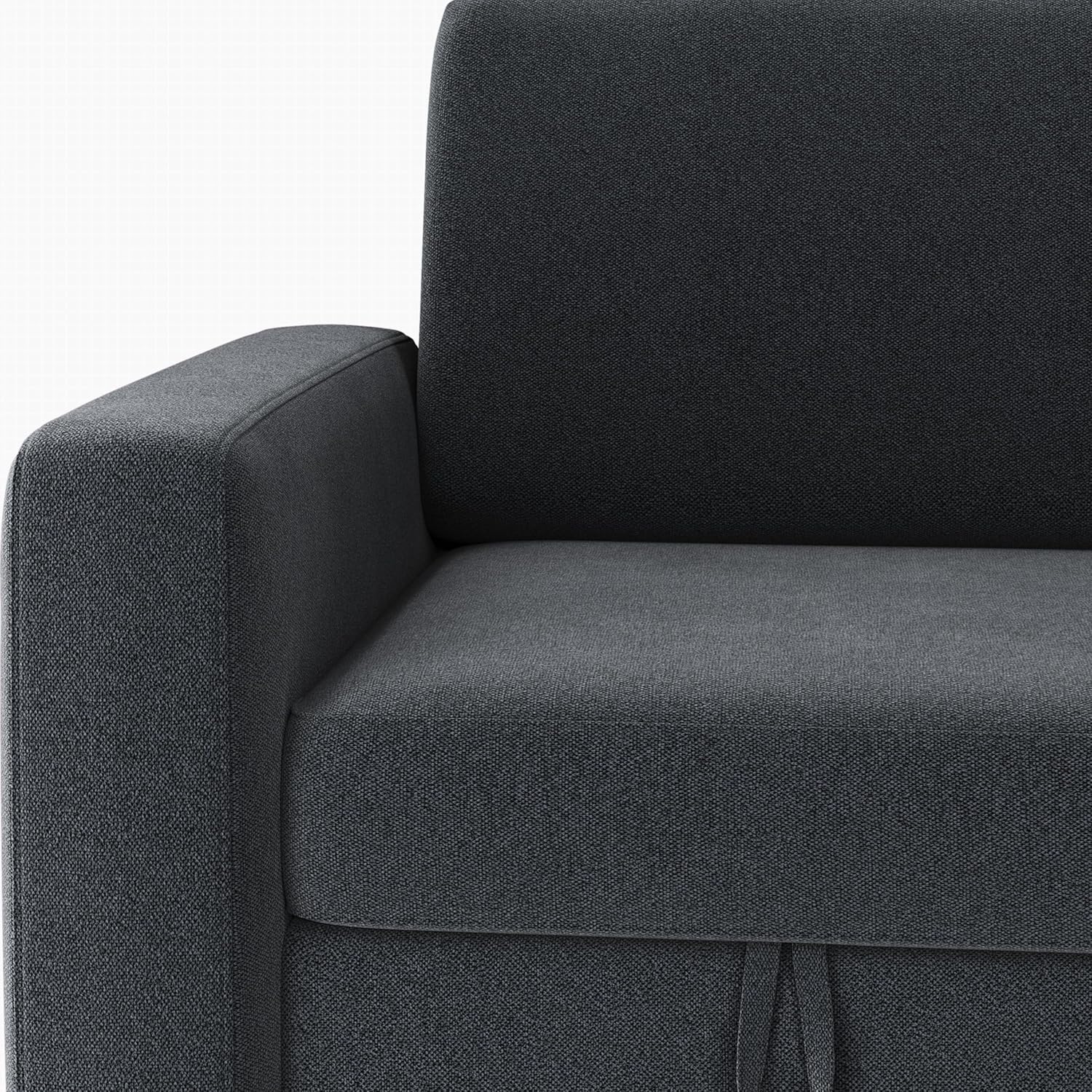 Yaheetech Sectional Sofa L-Shaped Sofa Couch Bed w/Chaise & USB, Reversible Couch Sleeper w/Pull Out Bed & Storage Space, 4-seat Fabric Convertible Sofa, Pull Out Couch for Living Room Dark Gray - Grand Goldman