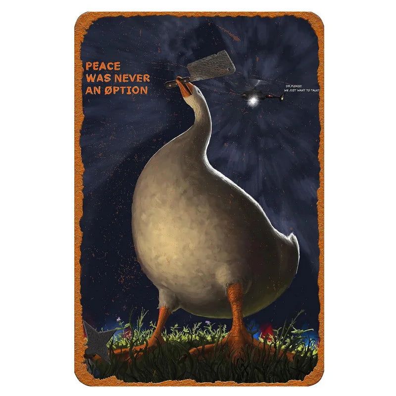 Yoga Because Murder is Wrong Animals Metal Tin Signs Posters Plate Wall Decor for Bars Man Cave Cafe Clubs Retro Posters Plaque - Grand Goldman